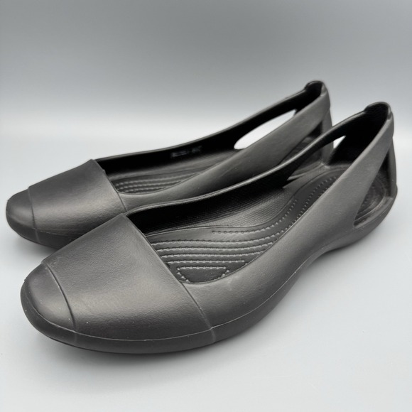 Crocs Sienna Flat Low Top Rubber Shoes Womens Shoes Size 7 - Picture 9 of 11